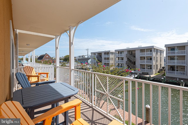 view of balcony