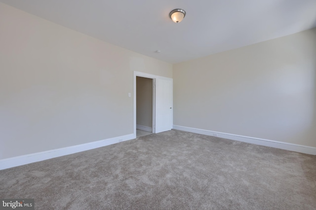 view of carpeted empty room