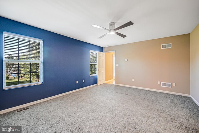 full bathroom with tile patterned flooring, shower with separate bathtub, vanity, and toilet