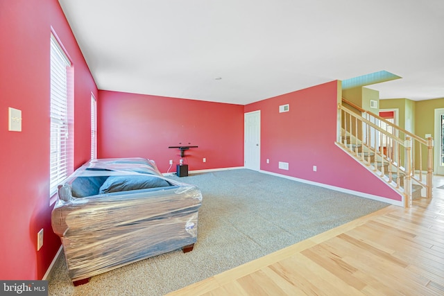 living area featuring wood-type flooring