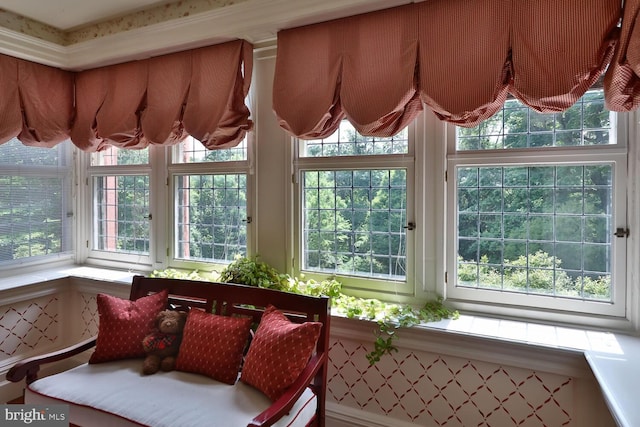 sunroom / solarium with a wealth of natural light