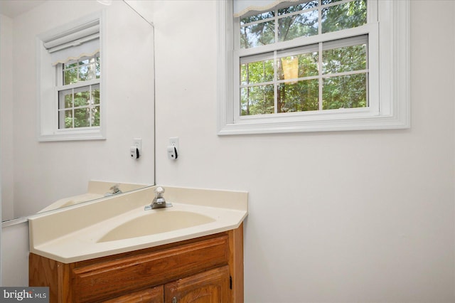 bathroom with vanity