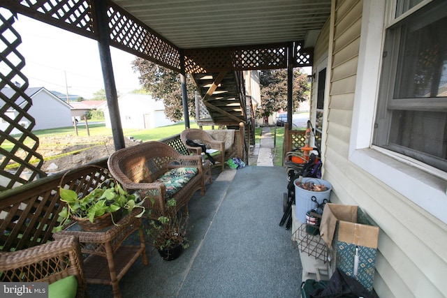 361 Ridgley, Orbisonia, PA 17243 - view of patio / terrace featuring an outdoor hangout area