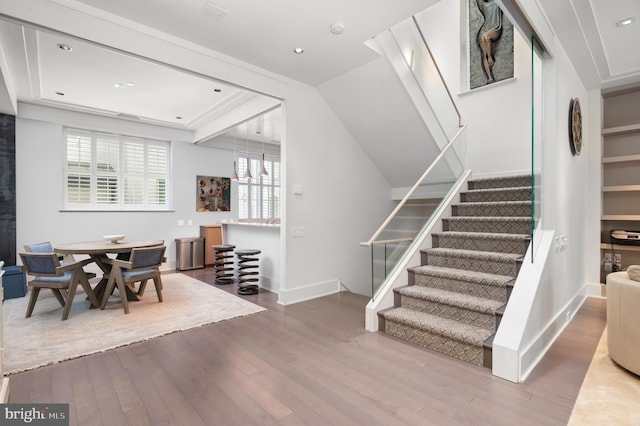 interior space featuring hardwood / wood-style floors