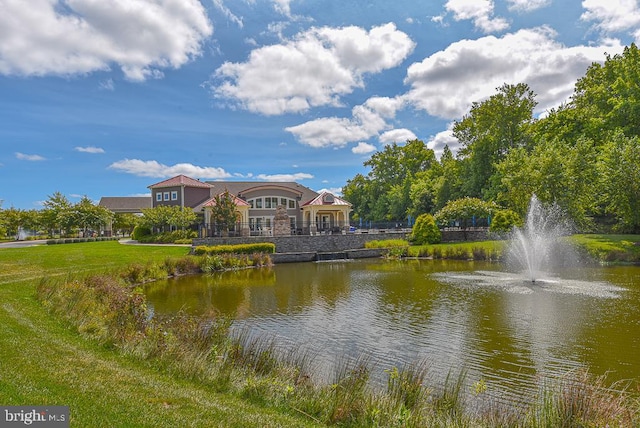 view of water feature