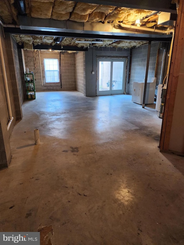 basement featuring a healthy amount of sunlight