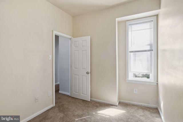 view of carpeted empty room