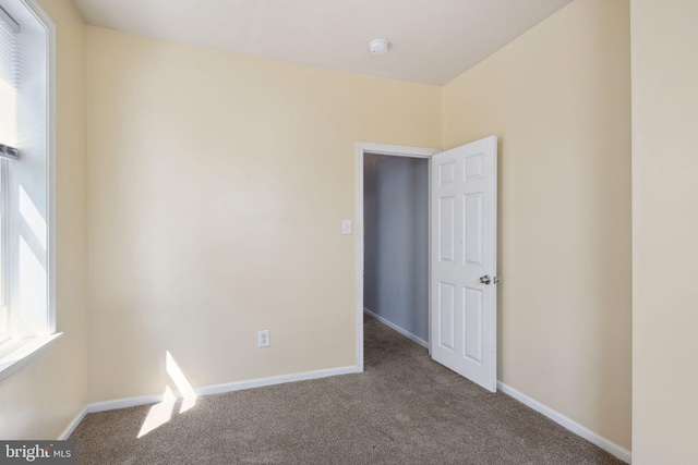 view of carpeted empty room