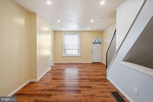 interior space with wood-type flooring