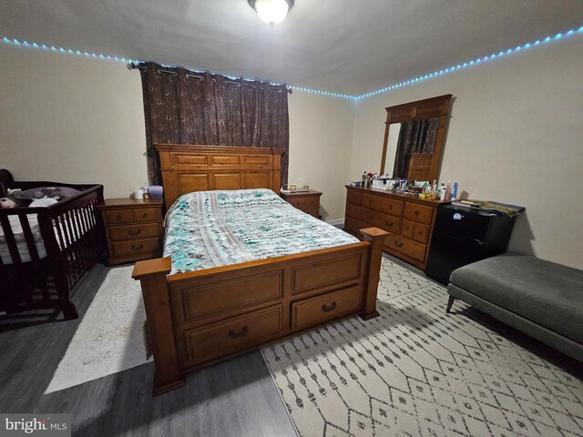 bedroom featuring light hardwood / wood-style flooring