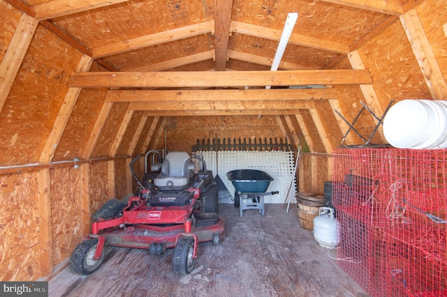 view of storage room