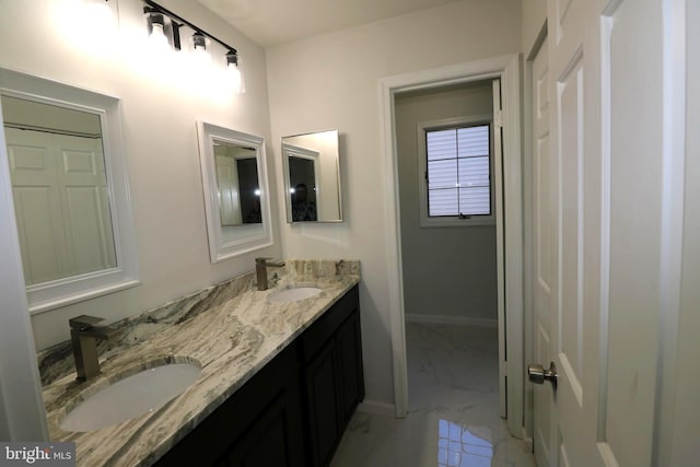 bathroom featuring vanity