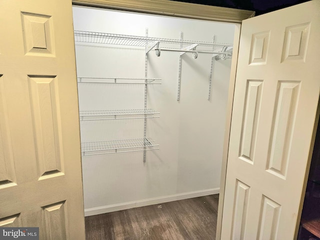 view of closet