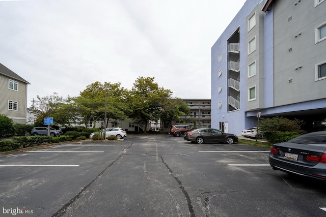 view of uncovered parking lot