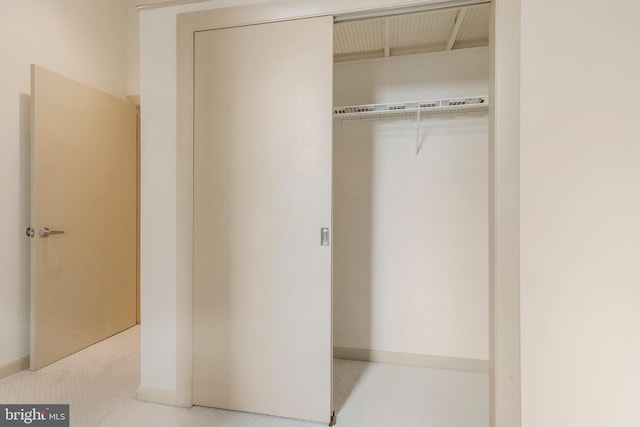 view of closet