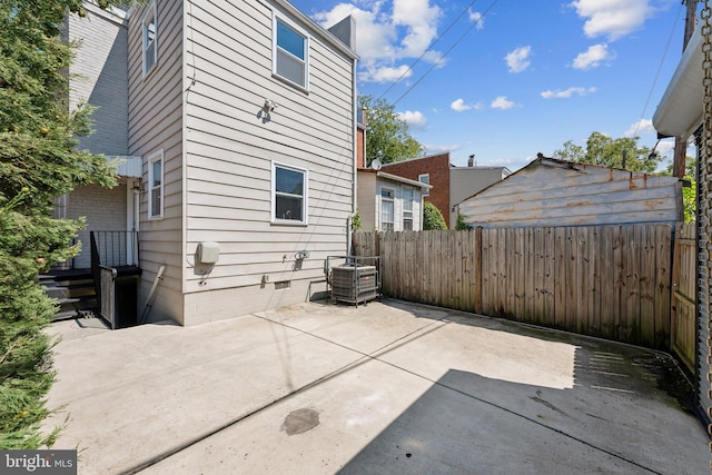 exterior space with a patio area