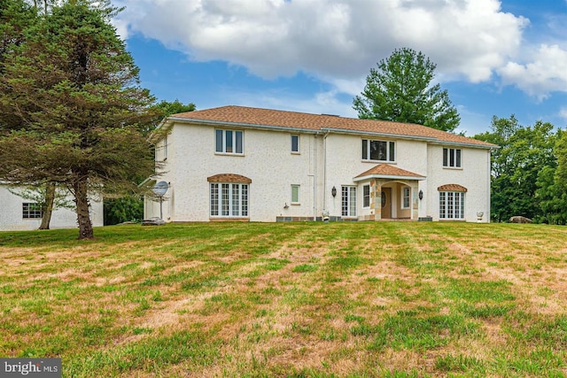 7602 Shady Ln, Boonsboro, MD 21713 - view of front of house featuring stucco siding and a front lawn