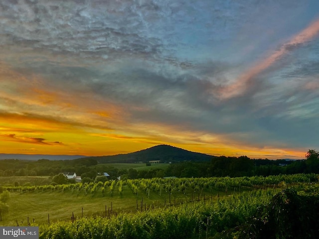 property view of mountains featuring a rural view