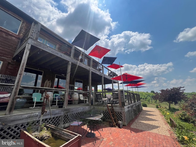 view of home's community with a deck