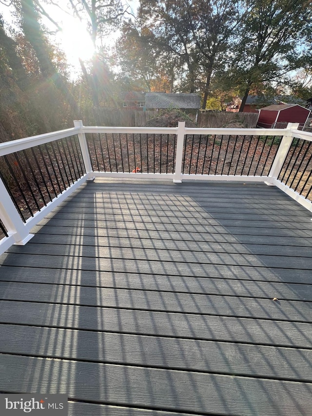 view of wooden terrace