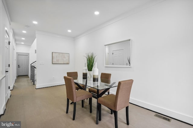 view of dining area