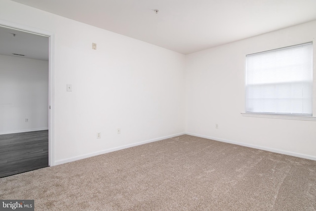 view of carpeted empty room