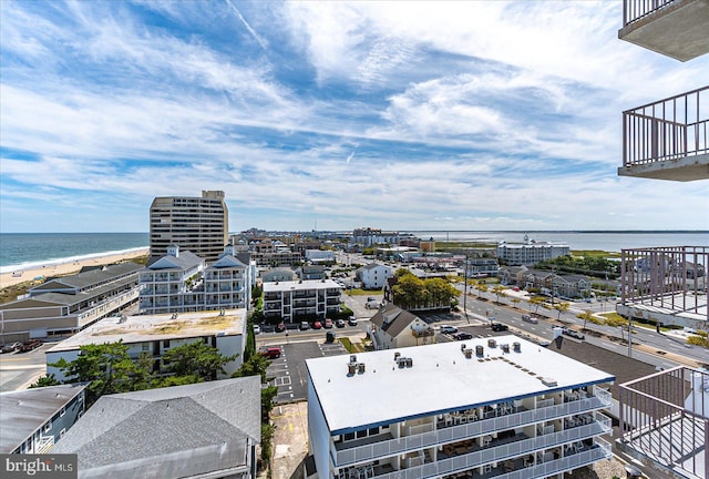 property's view of city featuring a water view