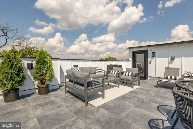 view of patio with outdoor lounge area