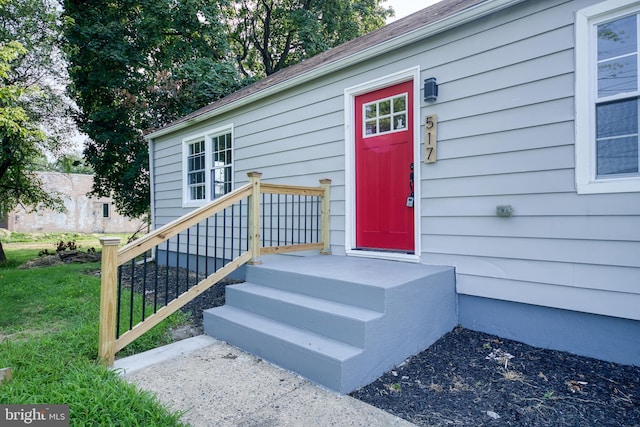 view of property entrance