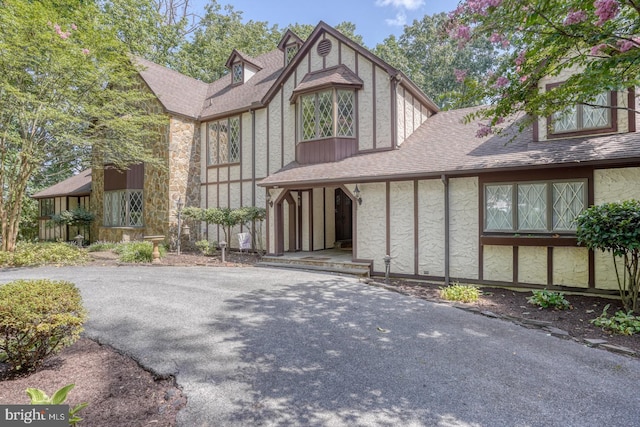 view of tudor home