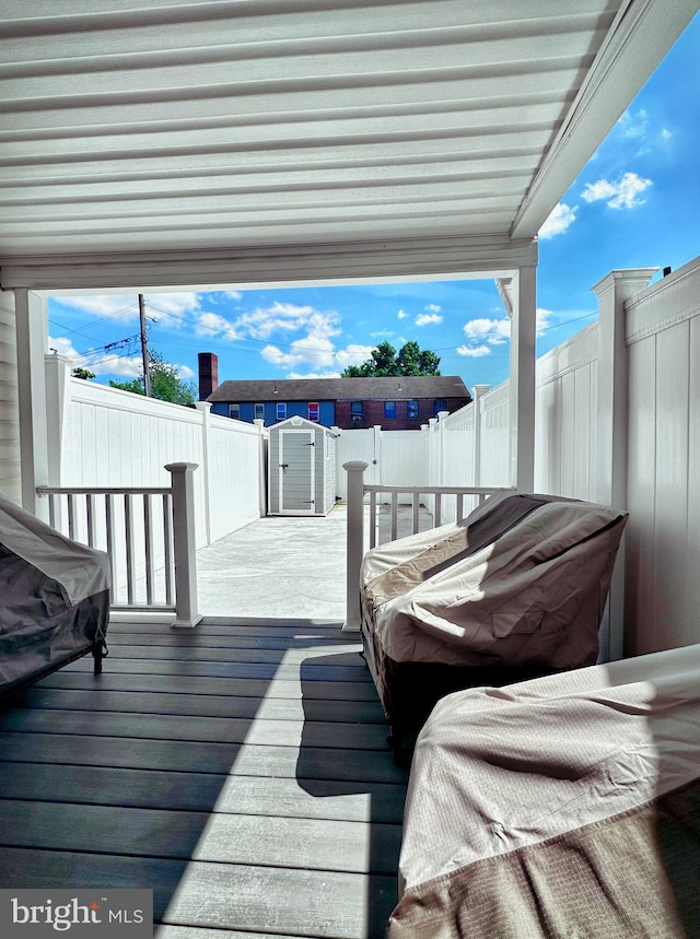 view of wooden terrace