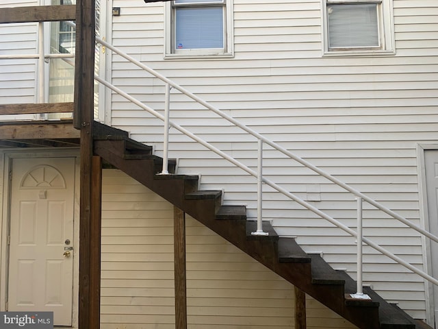 view of stairs