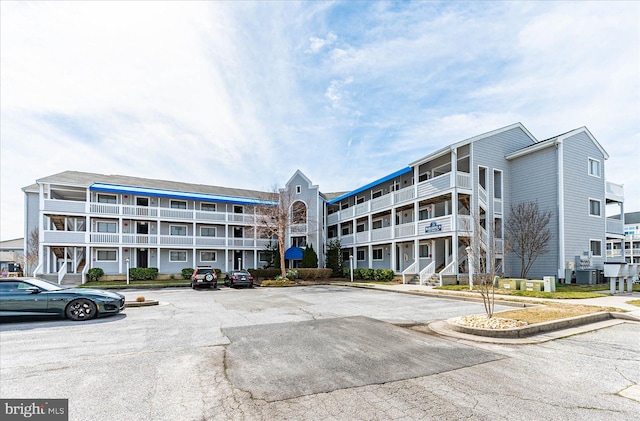 view of building exterior with cooling unit