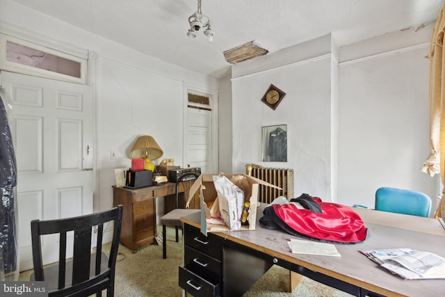 bedroom with carpet floors