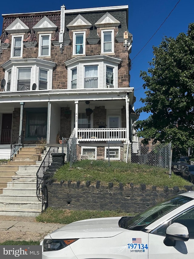 view of front of home with a porch