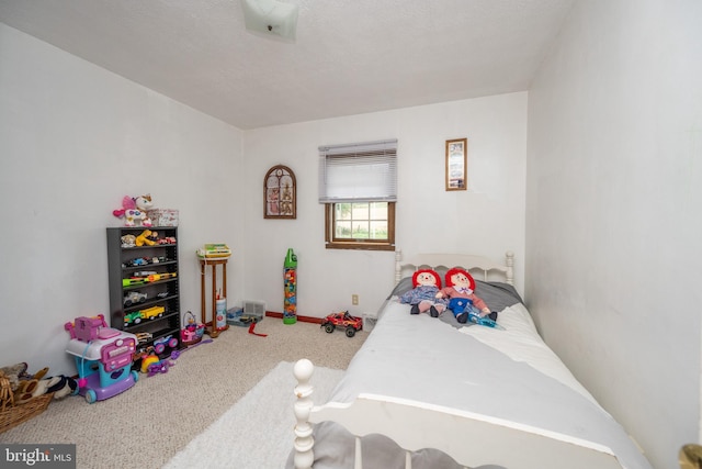 bedroom with carpet