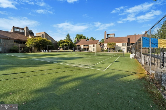 view of tennis court