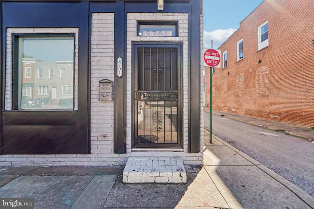 view of entrance to property