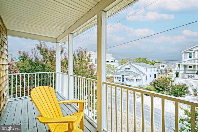 balcony with covered porch