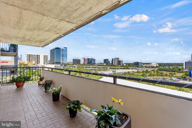 view of balcony