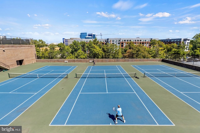 view of sport court with basketball court