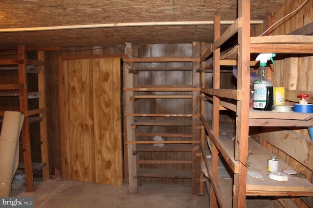 view of storage room