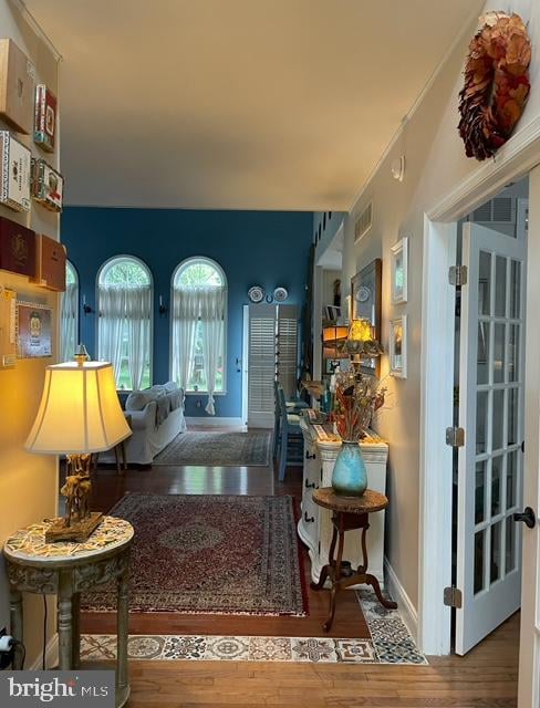 interior space featuring hardwood / wood-style flooring