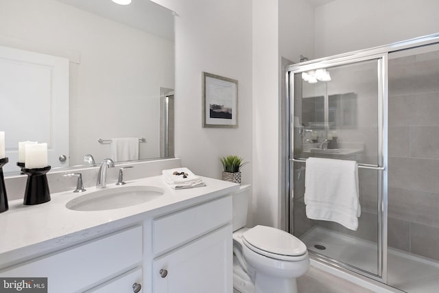 1333 German Driveway, Hanover, MD 21076 - bathroom featuring vanity and a stall shower