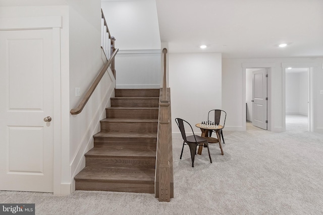 1333 German Driveway, Hanover, MD 21076 - stairs with carpet flooring and recessed lighting