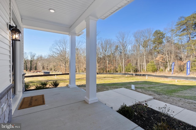 1333 German Driveway, Hanover, MD 21076 - covered porch featuring a yard