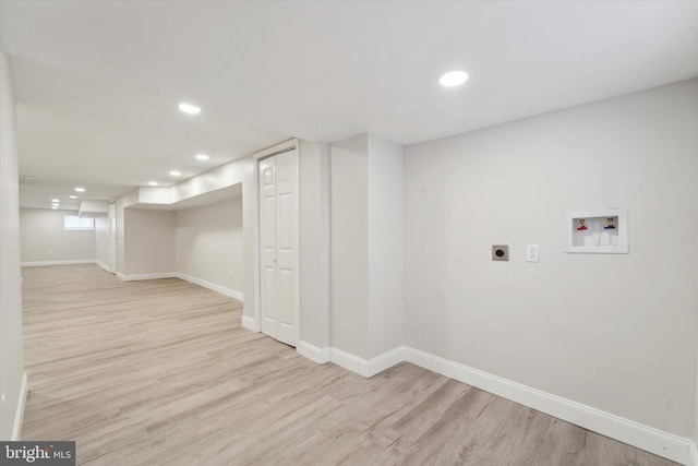 interior space featuring light hardwood / wood-style flooring