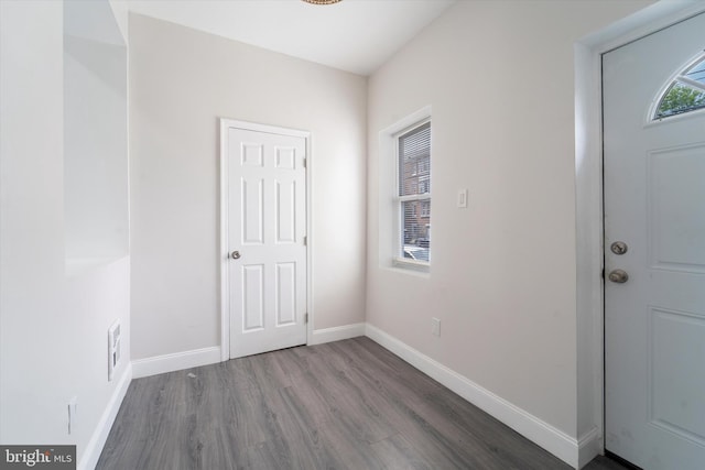 foyer featuring hardwood / wood-style flooring