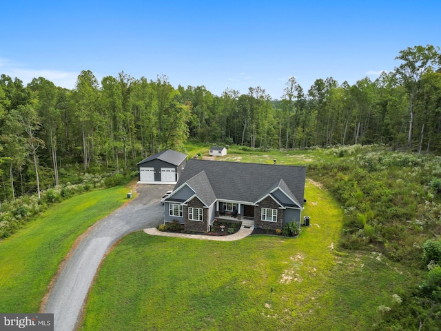 birds eye view of property