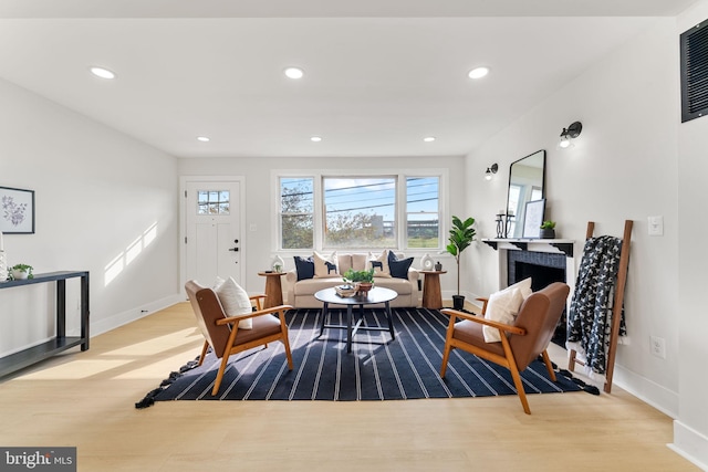 interior space featuring light hardwood / wood-style flooring